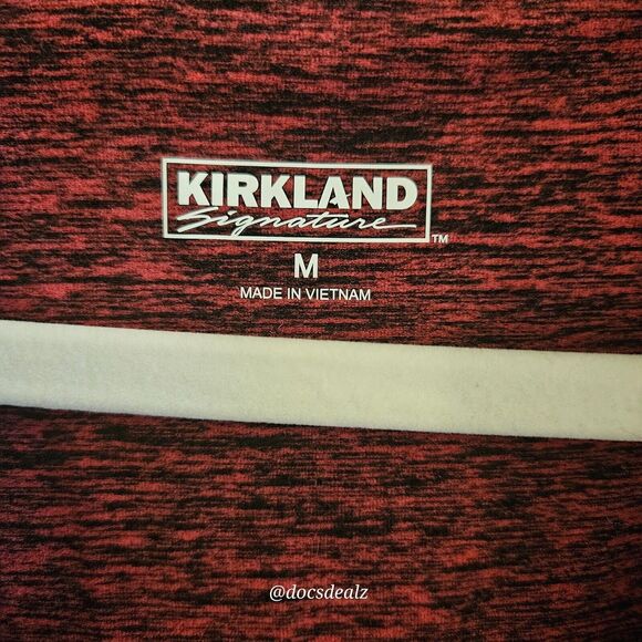 Kirkland Signature Fleece-Lined Running Shirt Maroon Size Medium - Picture 3 of 4